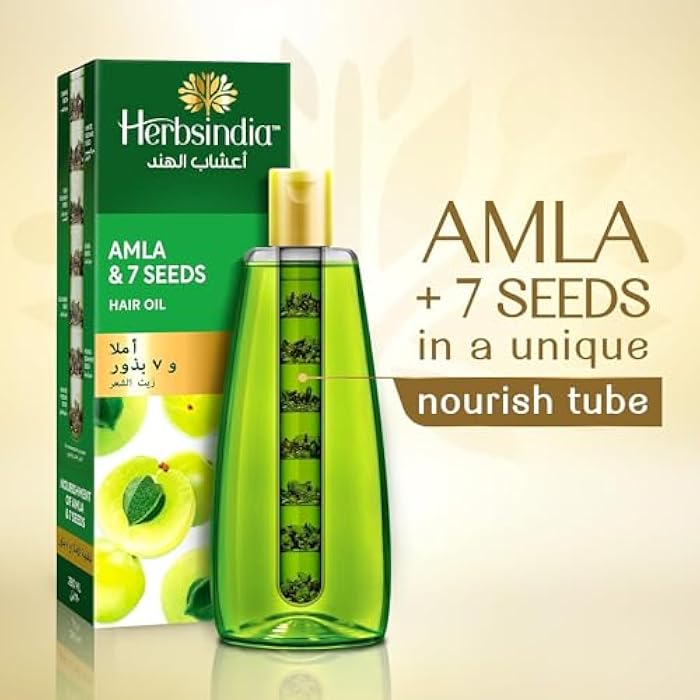 زيت شعر عشاب الهند ملا و7بذور طبيعية لتكثيف وتقوية وتغذية الشعر خالي من اى مواد الكيميائية 280 مل من أشاب الهند - Image 2